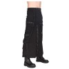 Damen Rock Black Pistol - Chain Denim Skirt 